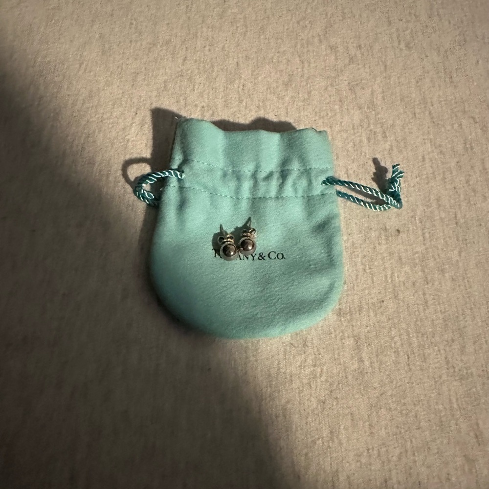 Tiffany and Co Silver Ball Earrings